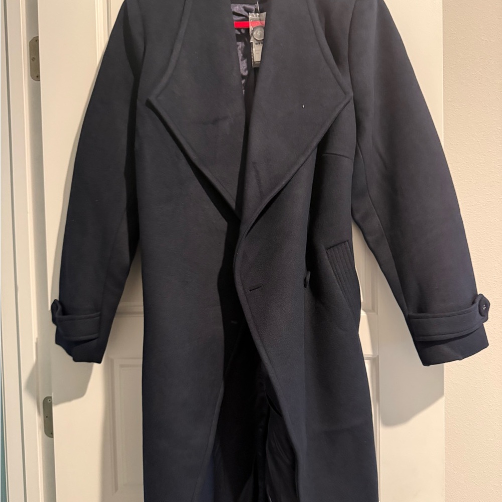 City Chic Dark Blue Trench Coat